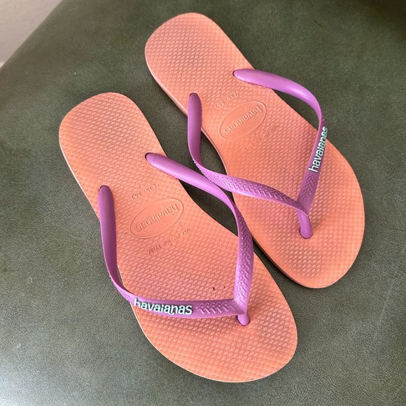 Havaianas Women's Slip-On Flip-Flop, Pink Macaron, 5-6 - Picture 2 of 2